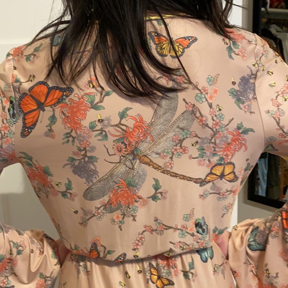 HAH Hot As Hell Butterflies & Bees Print Maxi Dress - Picture 4 of 6